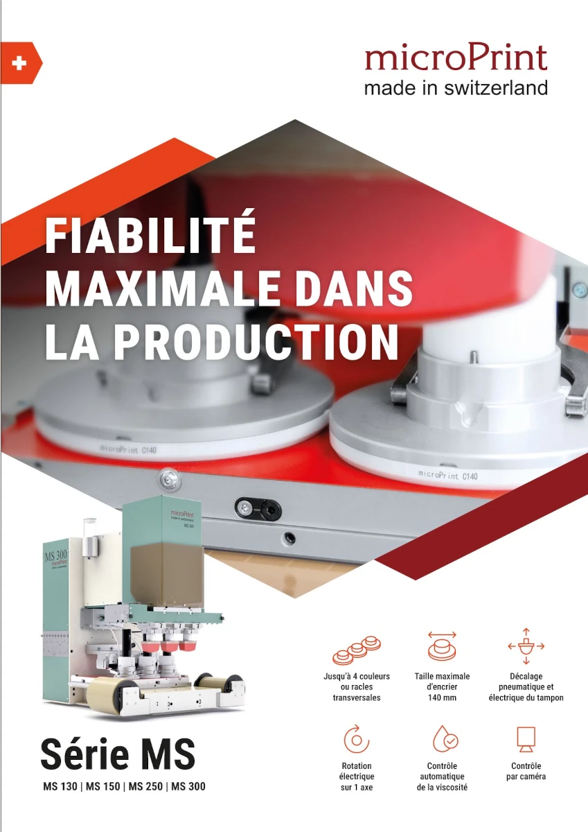 Brochure Produit : Machine de Tampographie – Série MS
