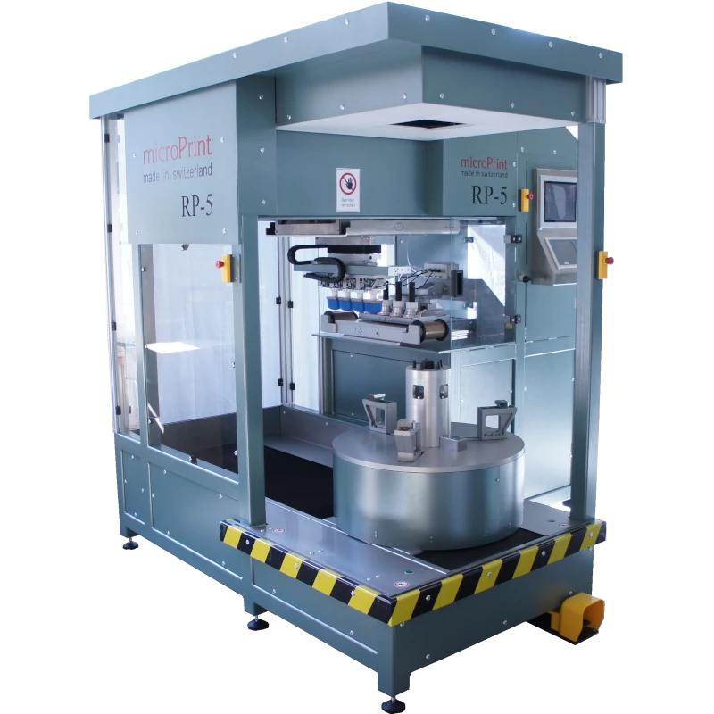 Tampondruckmaschine RP5 zum Bedrucken von Autofelgen